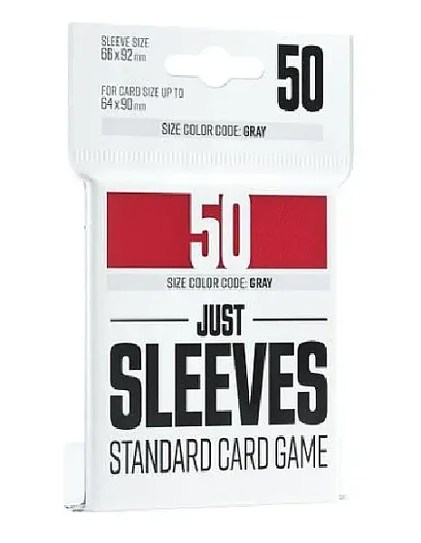 JUST SLEEVES - STANDARD SIZE RED (50 SLEEVES)
